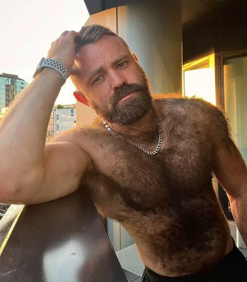 Hey Daddy! Let me rub down that fur!