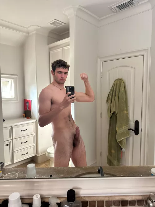 Just outta the shower