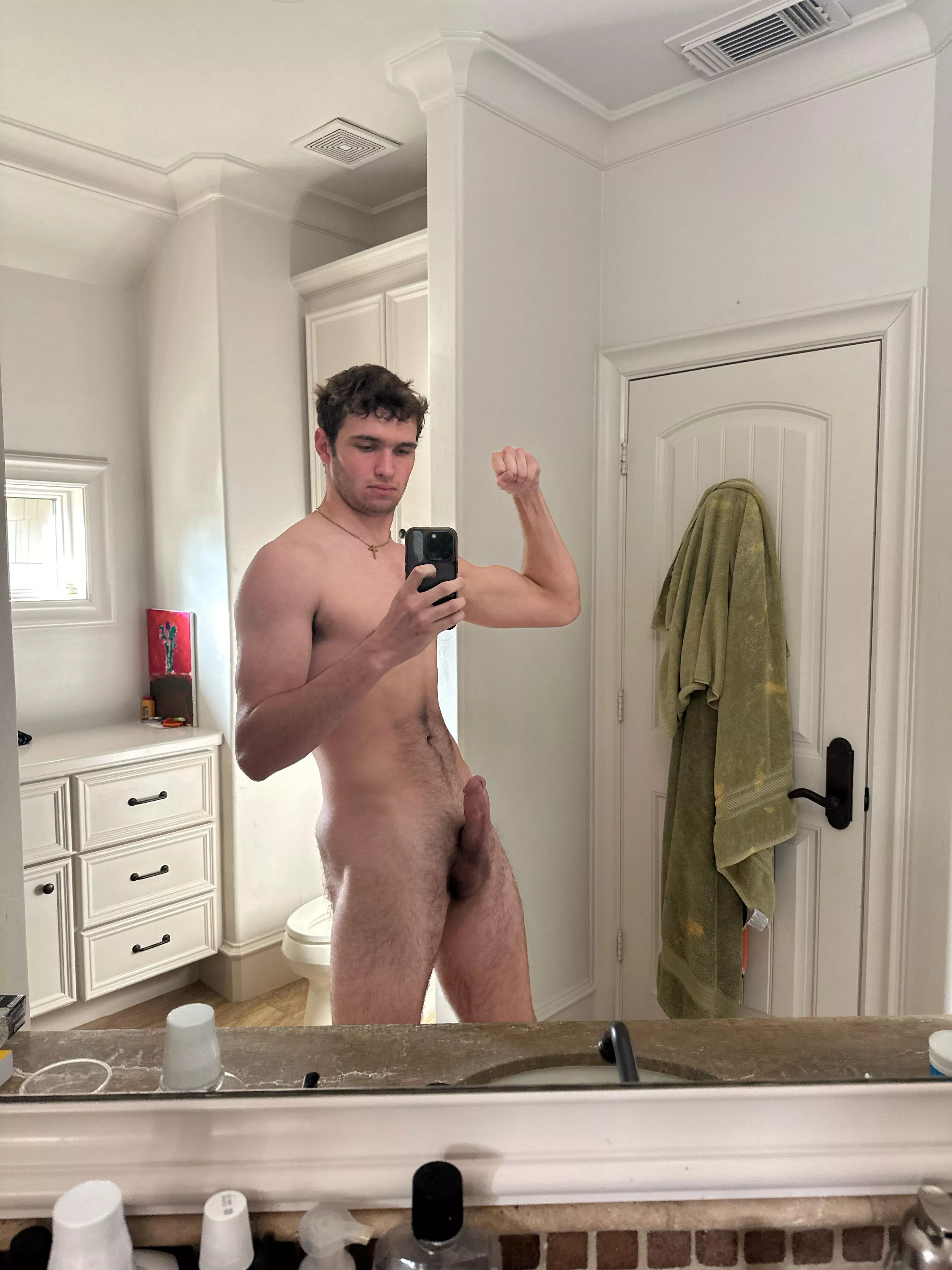 Just outta the shower