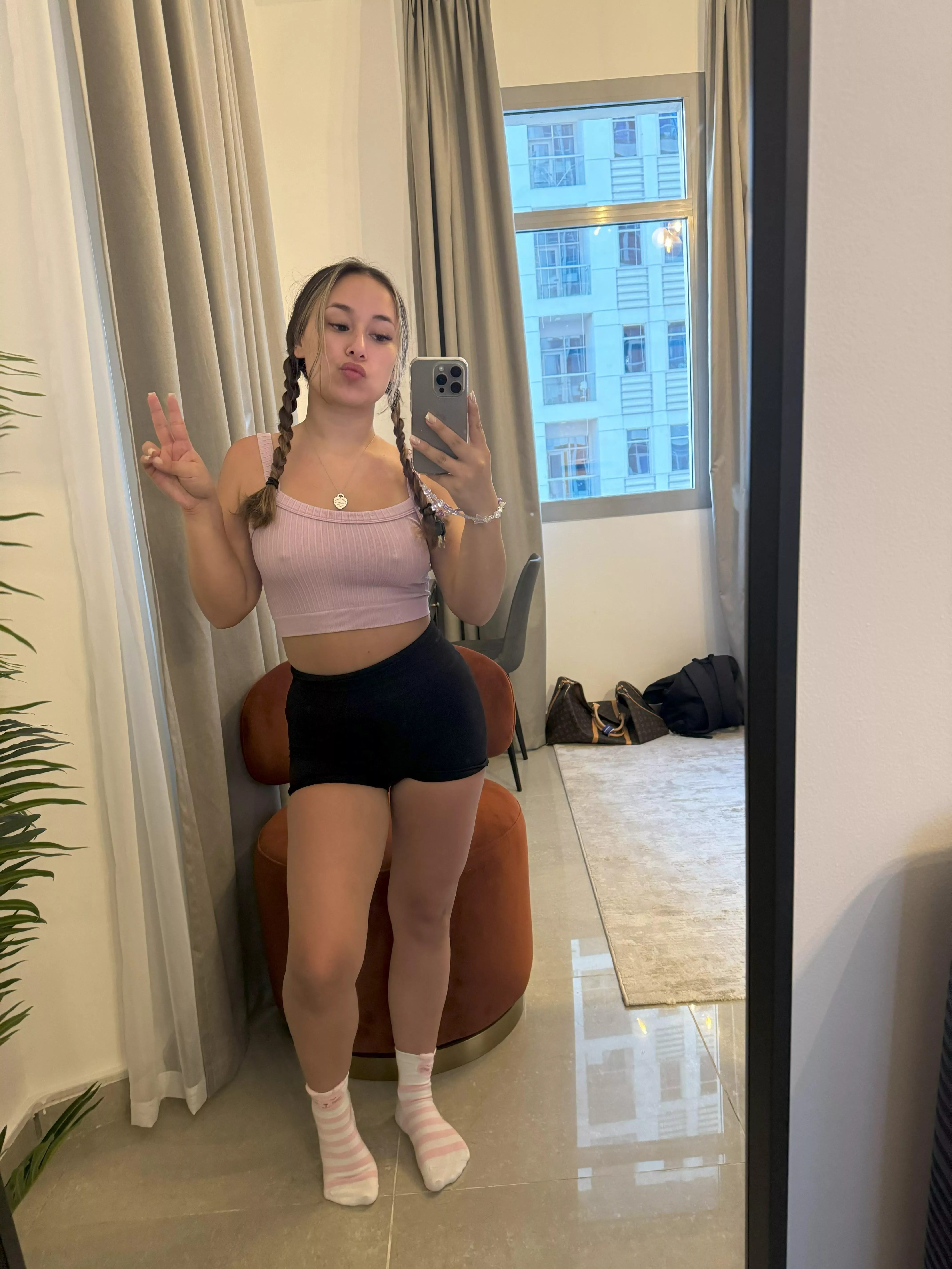 Love the way crop tops look on me