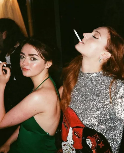 Maisie Williams and Sophie Turner