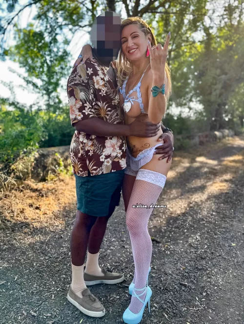 My husband likes to see me having fun with my black lovers, because he knows I feel happier with them. I love their thick cocks that make me feel like a woman.