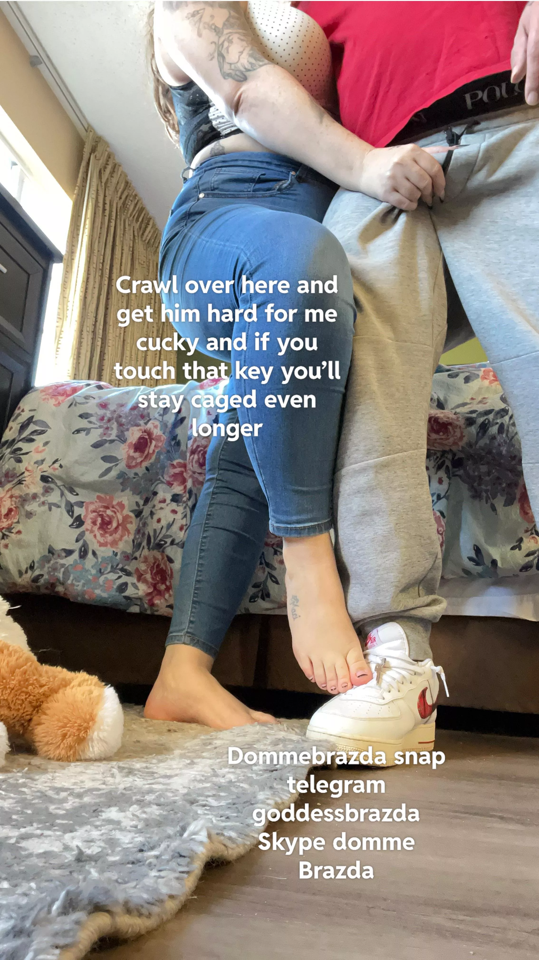 Or maybe I should make you suck him to completion and earn your cum load like a good cum slut cucky