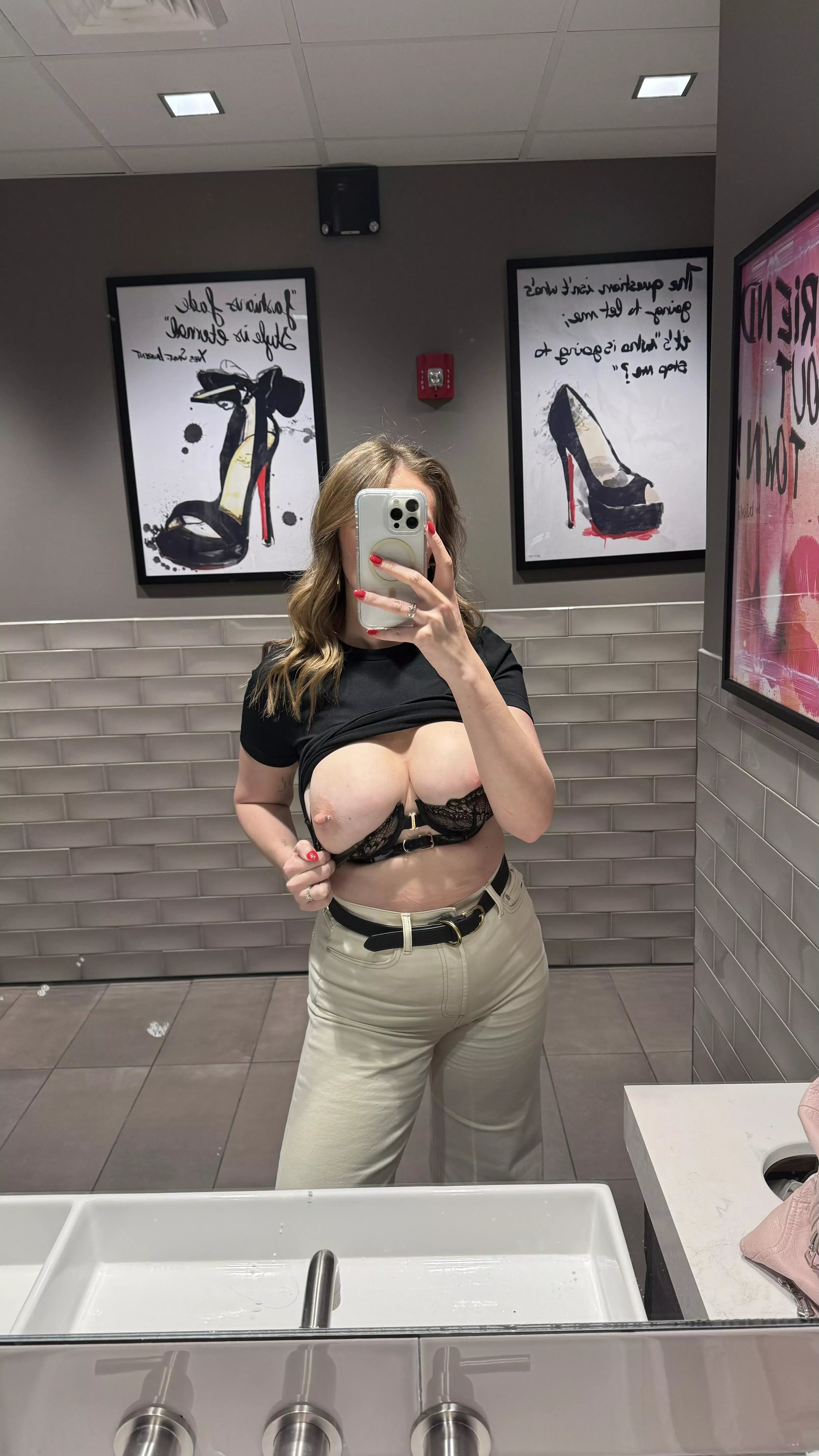 Out to dinner but still had to pull them out for you