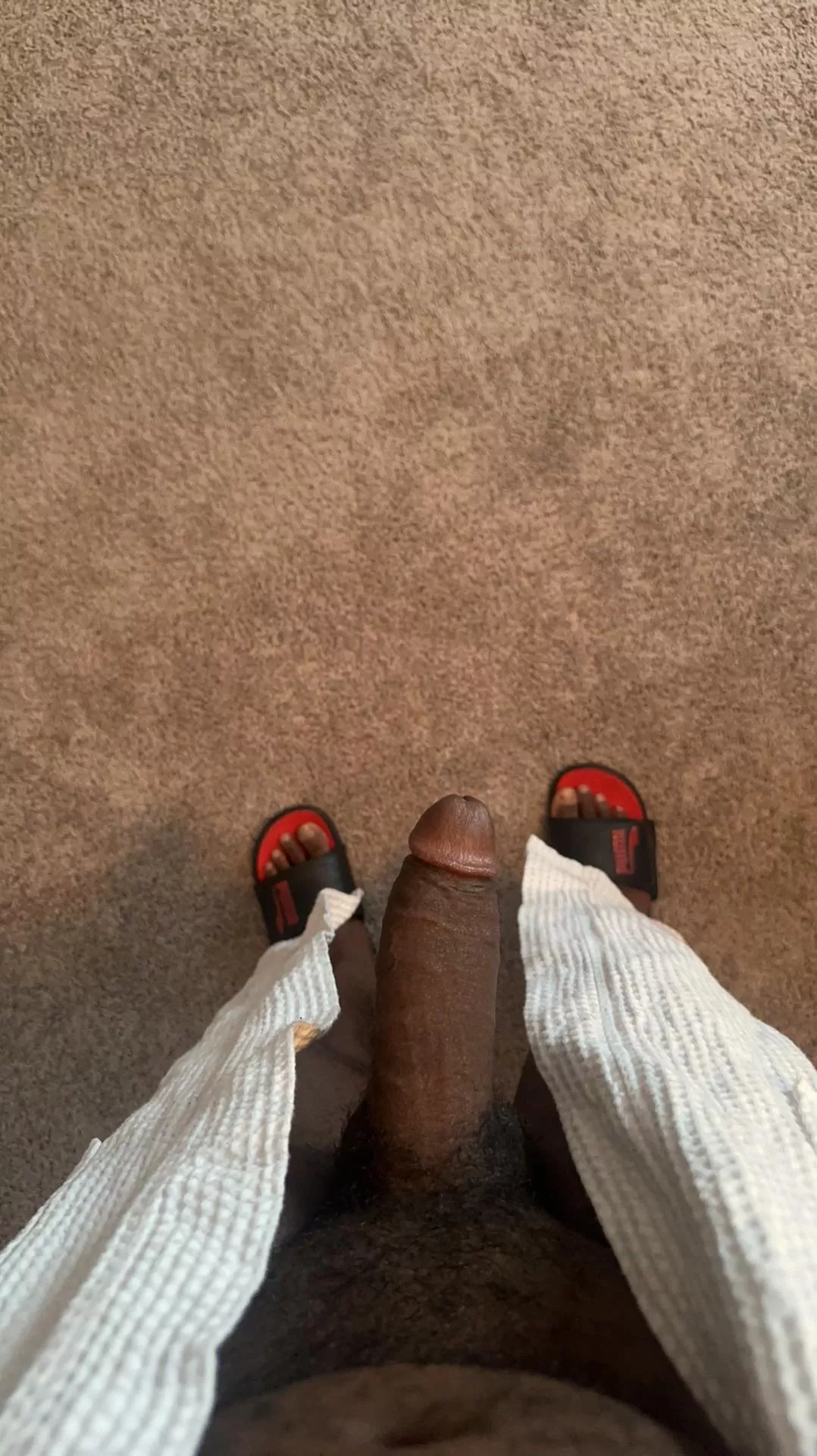 Starting my morning hard as a brick