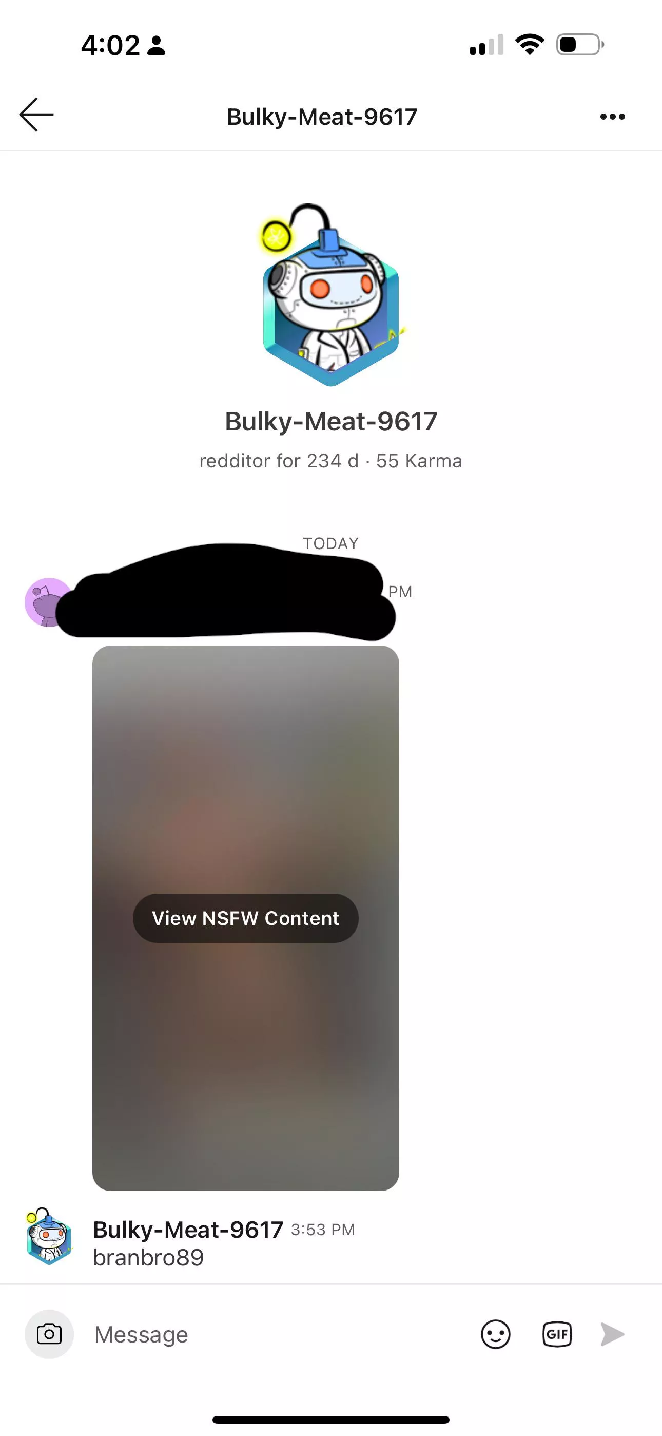 This user is a catfish Branbro whatever^ uses someone else’s pictures to save your photos.