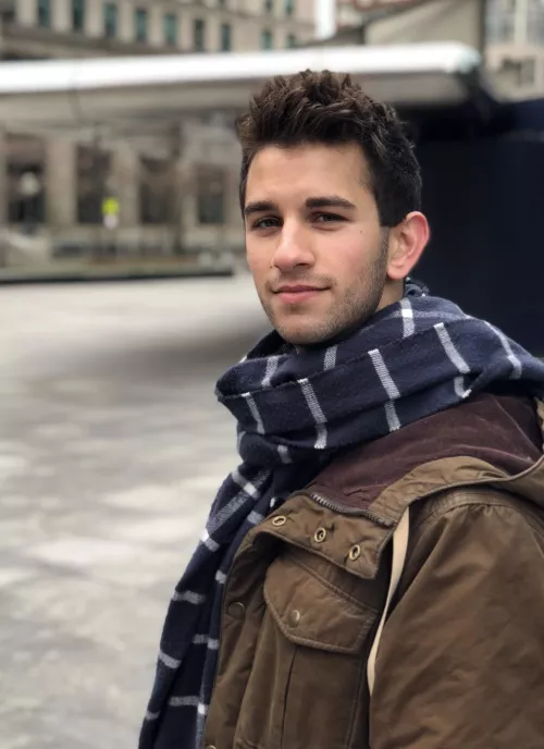 Wearing my favorite scarf