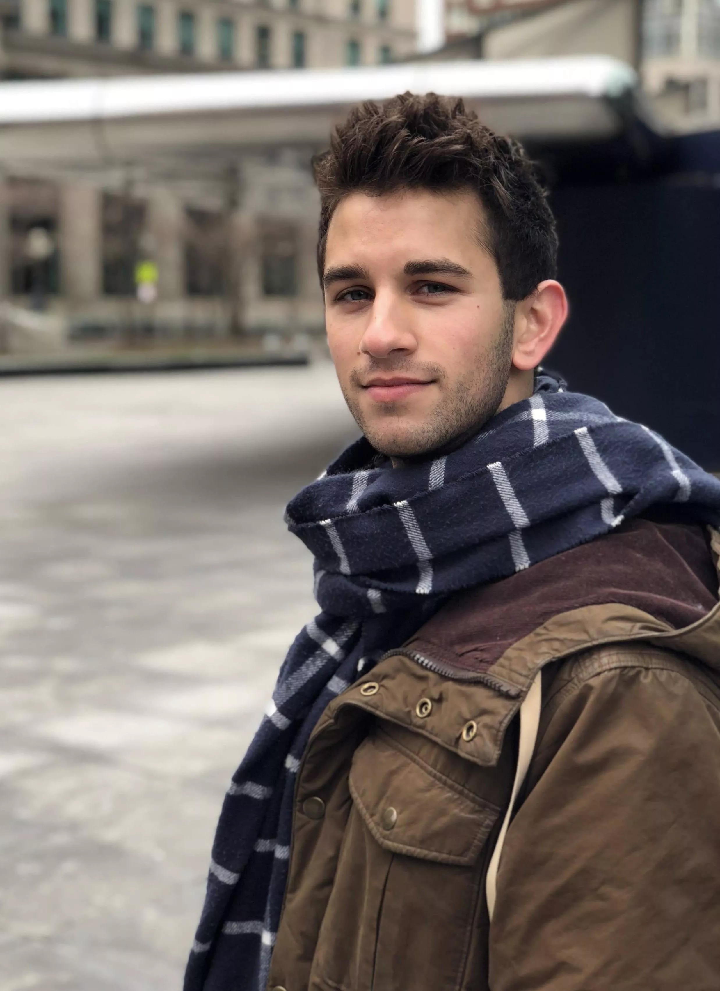 Wearing my favorite scarf