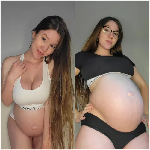 Which photo makes my pregnant belly look best? 