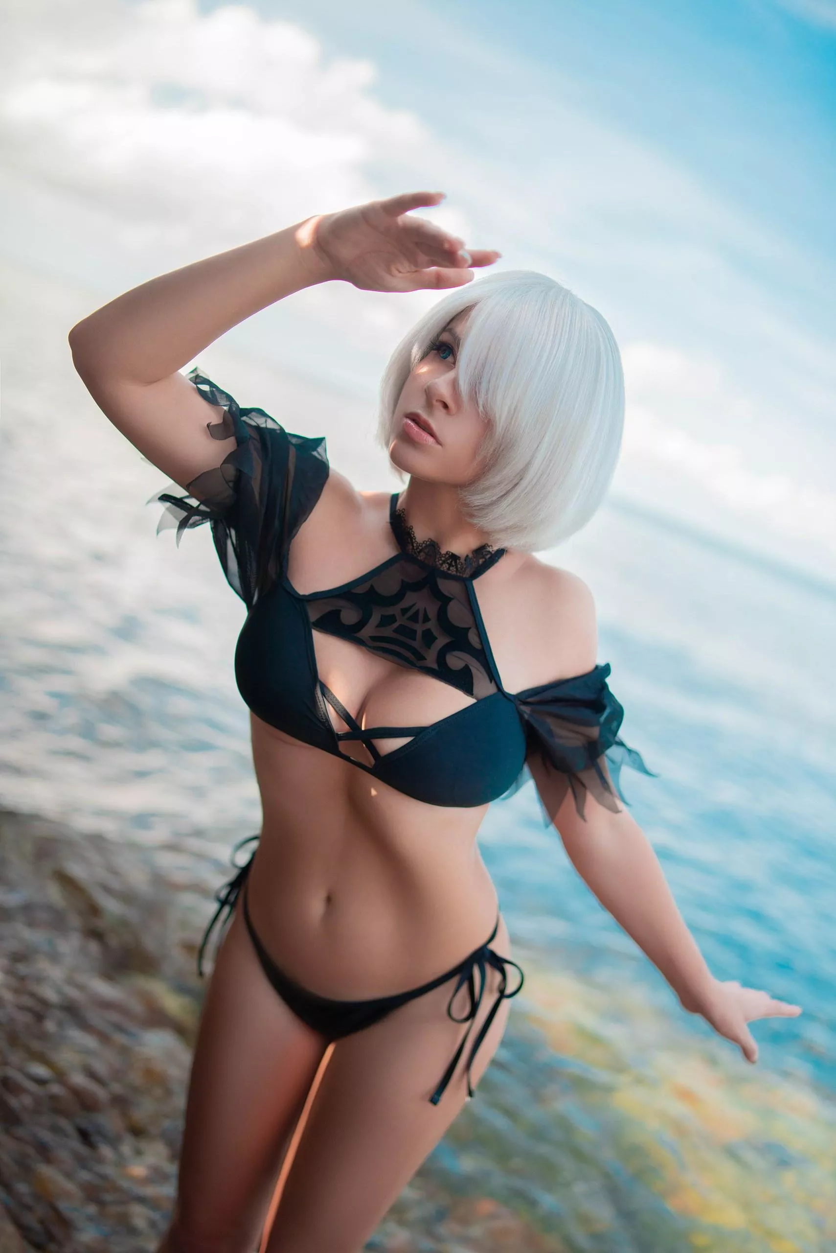 2B swimsuit from NieR Automata by Yuna Kairi