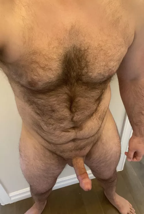 (33) Noticed a few silver streaks in my chest hair this week. Daddy transformation nearly complete