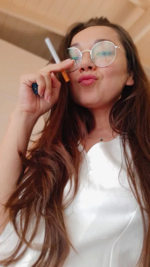 a kiss before smoking that long-awaited cigarette