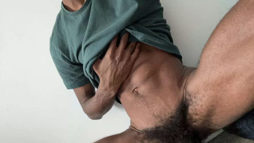 Bush and legs spread