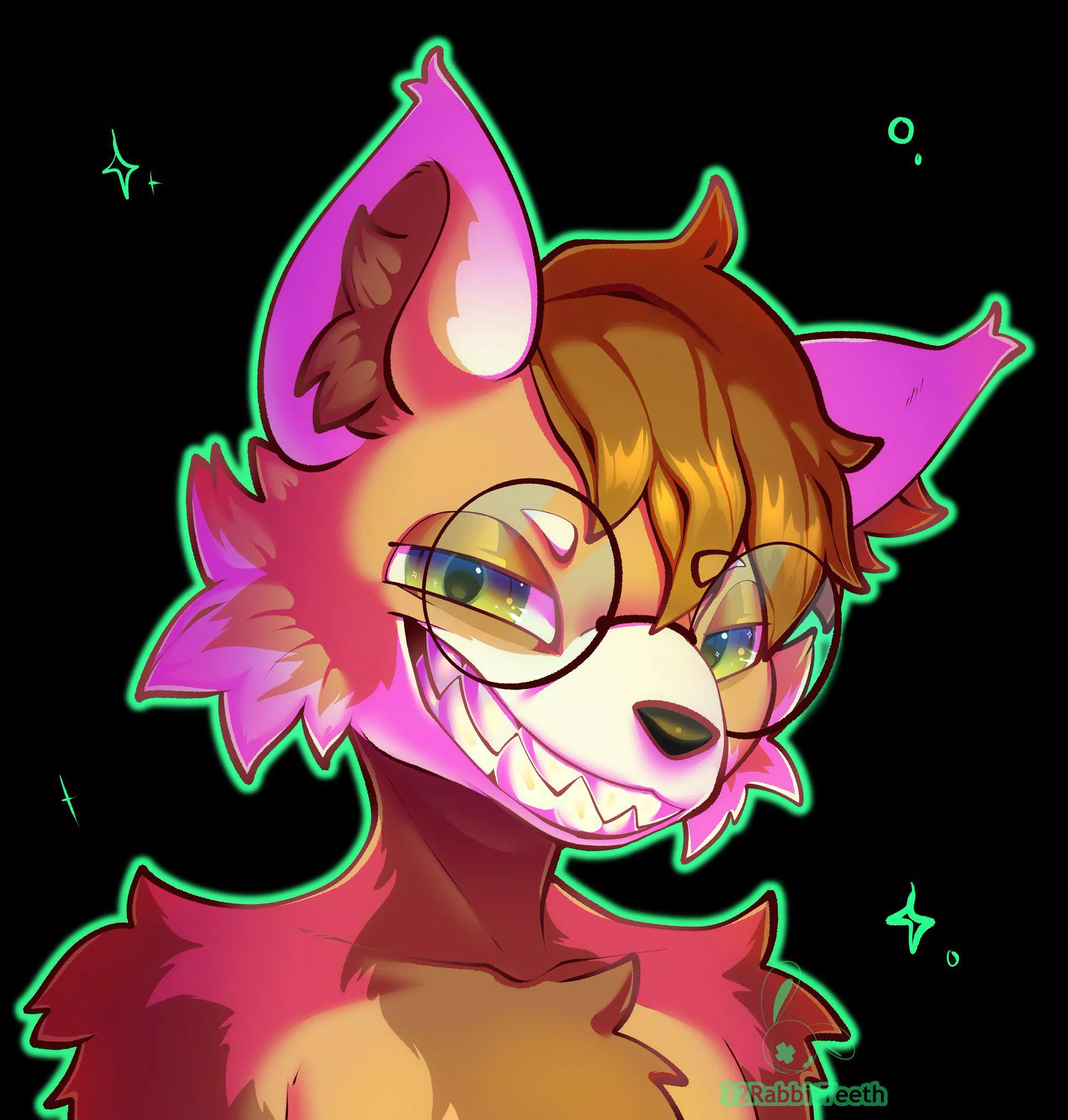 Bust comm for some_dumm_wah (32RabbitTeeth)
