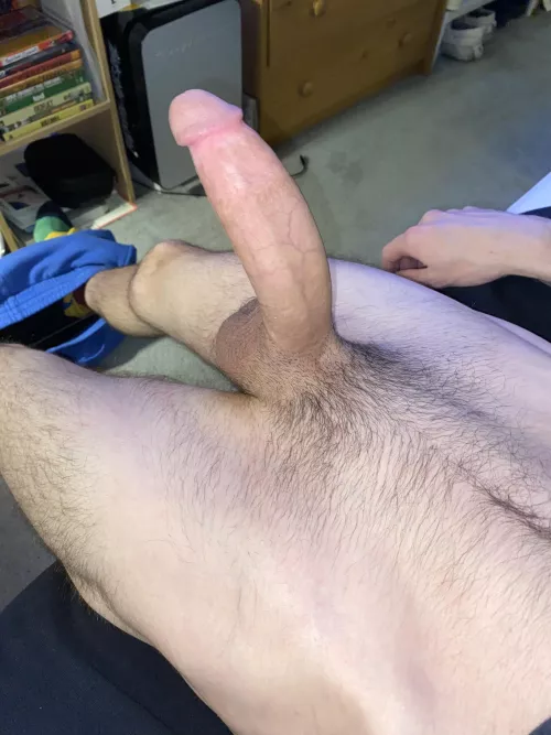 can you fit this whole fat cock in your mouth? 