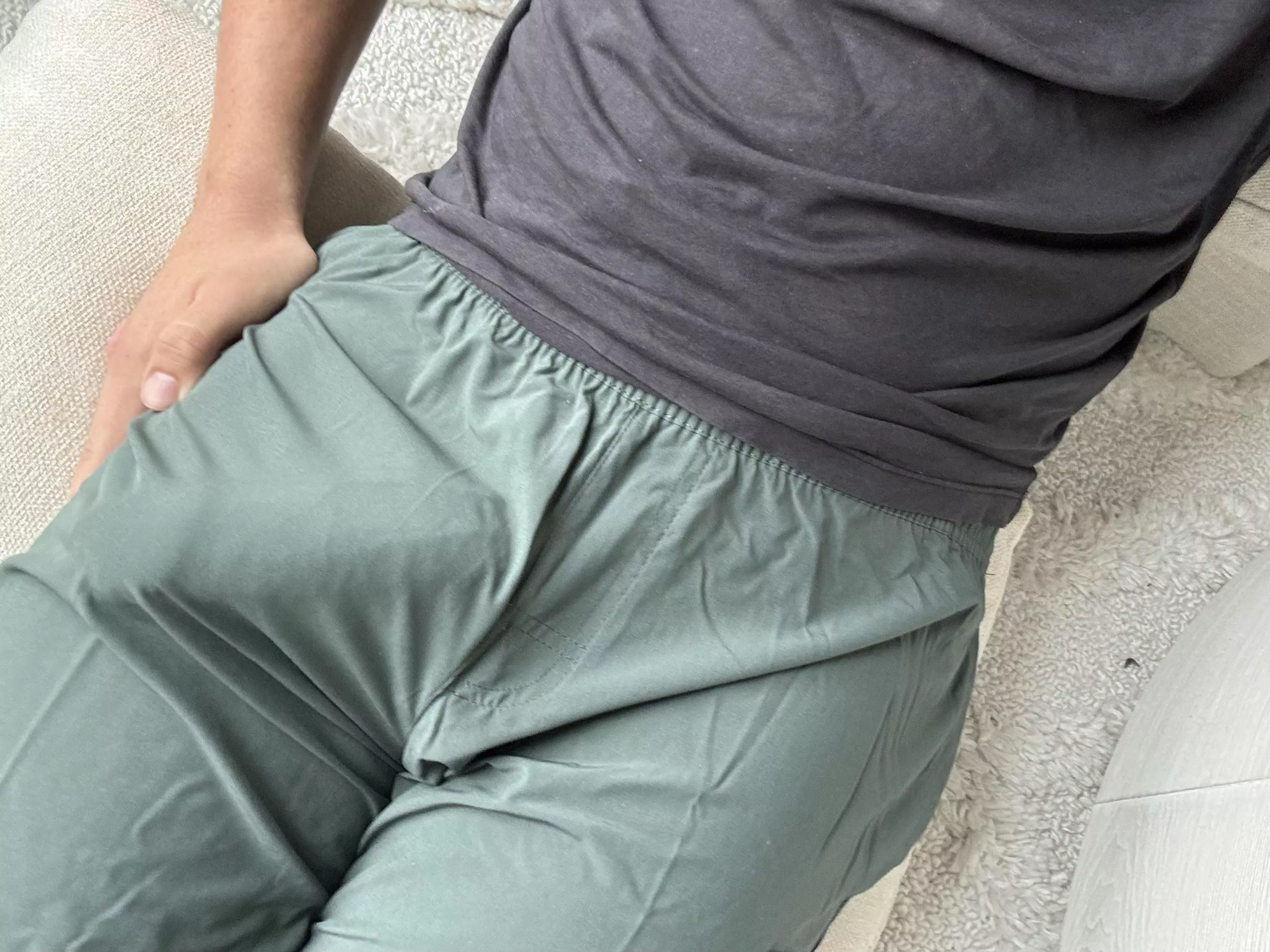 Do my new green shorts look good?