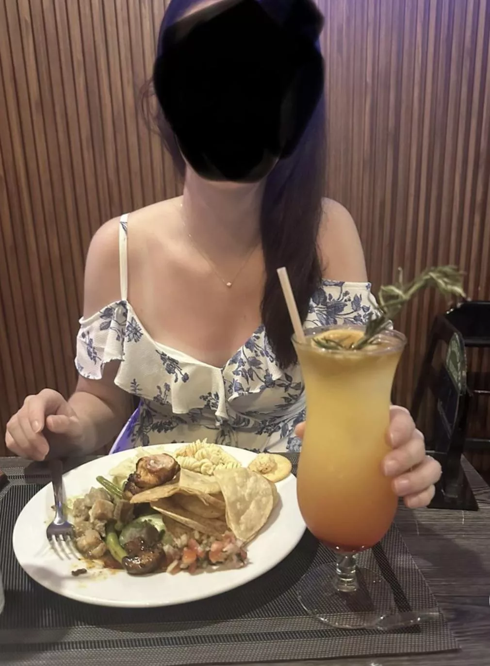 Friend dared me to go out to eat and pretend Ididn’t noticed that you could see my tits down my shirt. Waiter came back to our table about 100 times checking on us. I made sure my shirt was pulled out and that he got a great view of my nipples! Give me