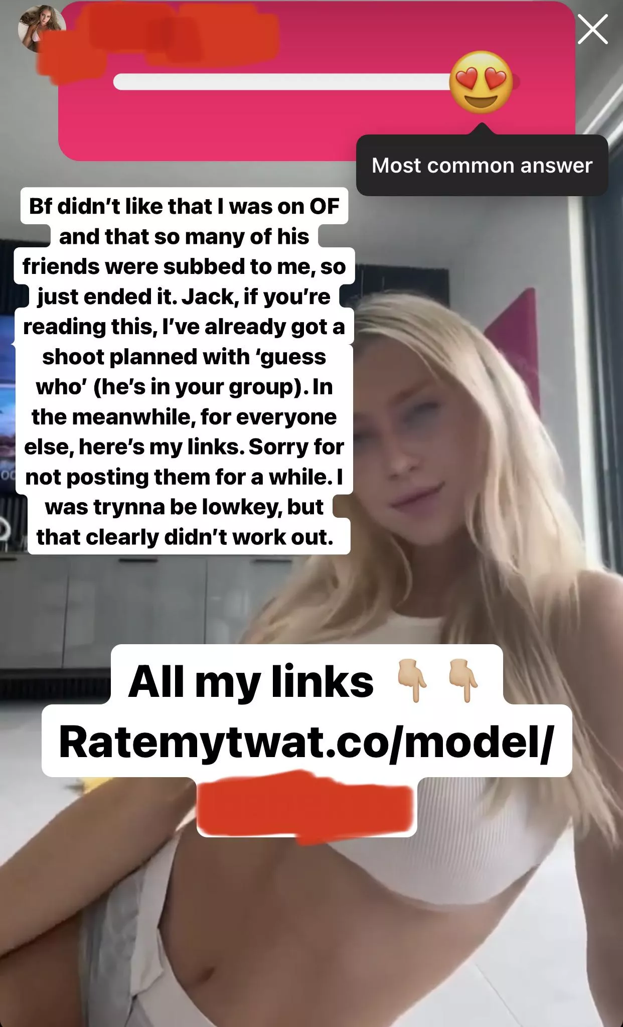 Friends girl just posted this