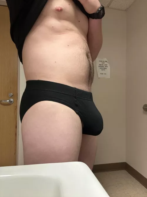 Hoping one of the nurses at work notices my bulge