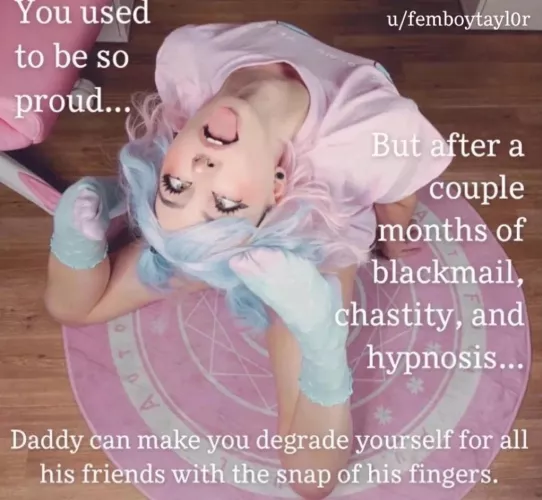 It’s amazing what blackmail, chastity, and hypno can achieve