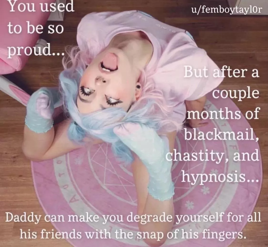 It’s amazing what blackmail, chastity, and hypno can achieve