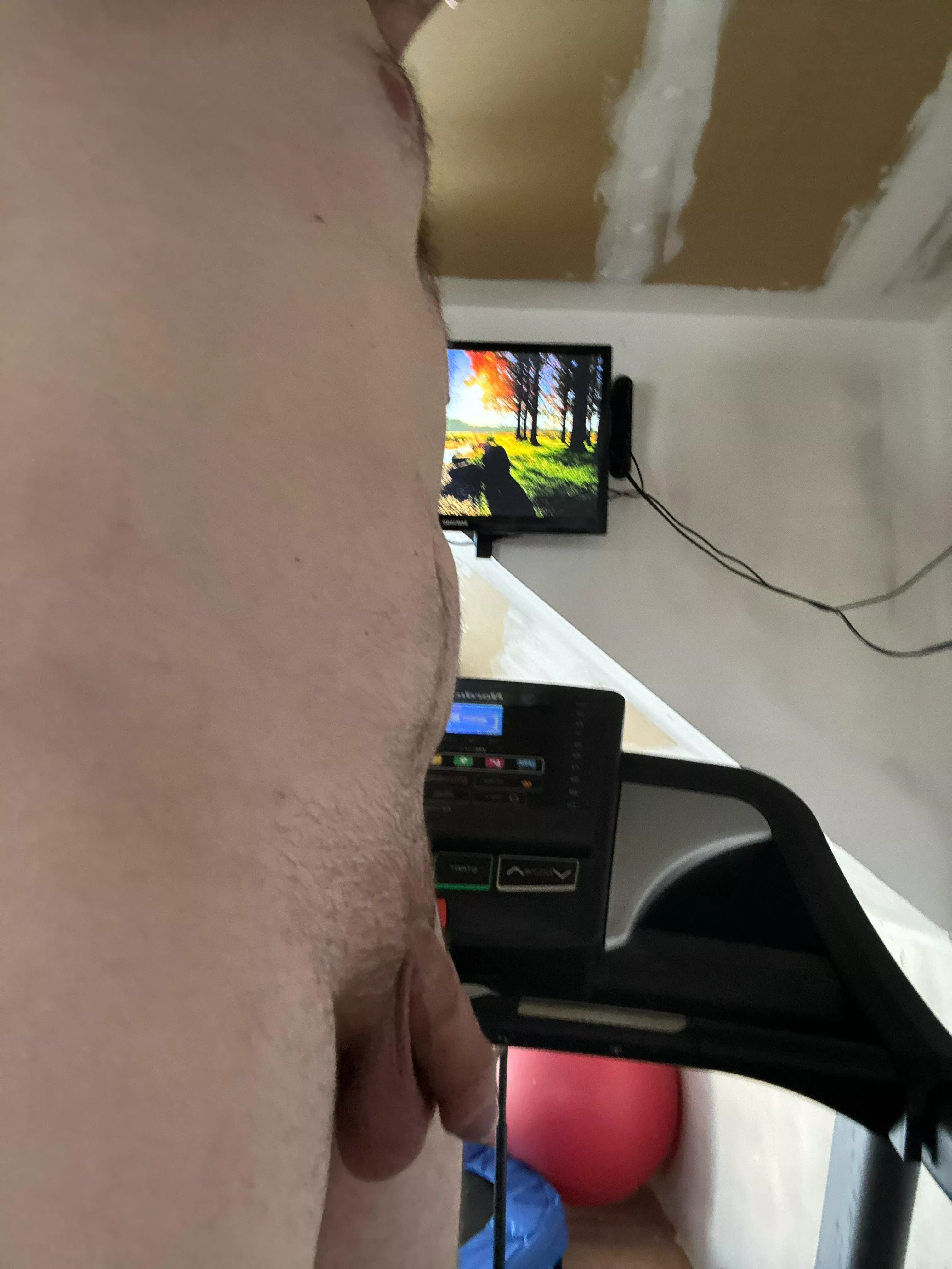 Just getting on the treadmill