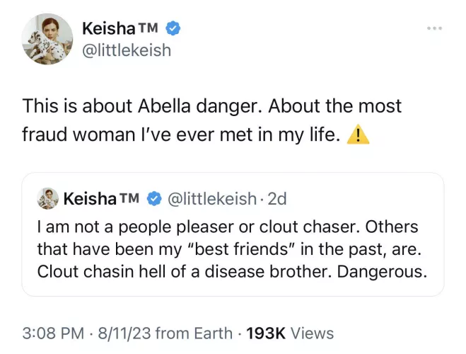Keisha Abella feud, what happened? 