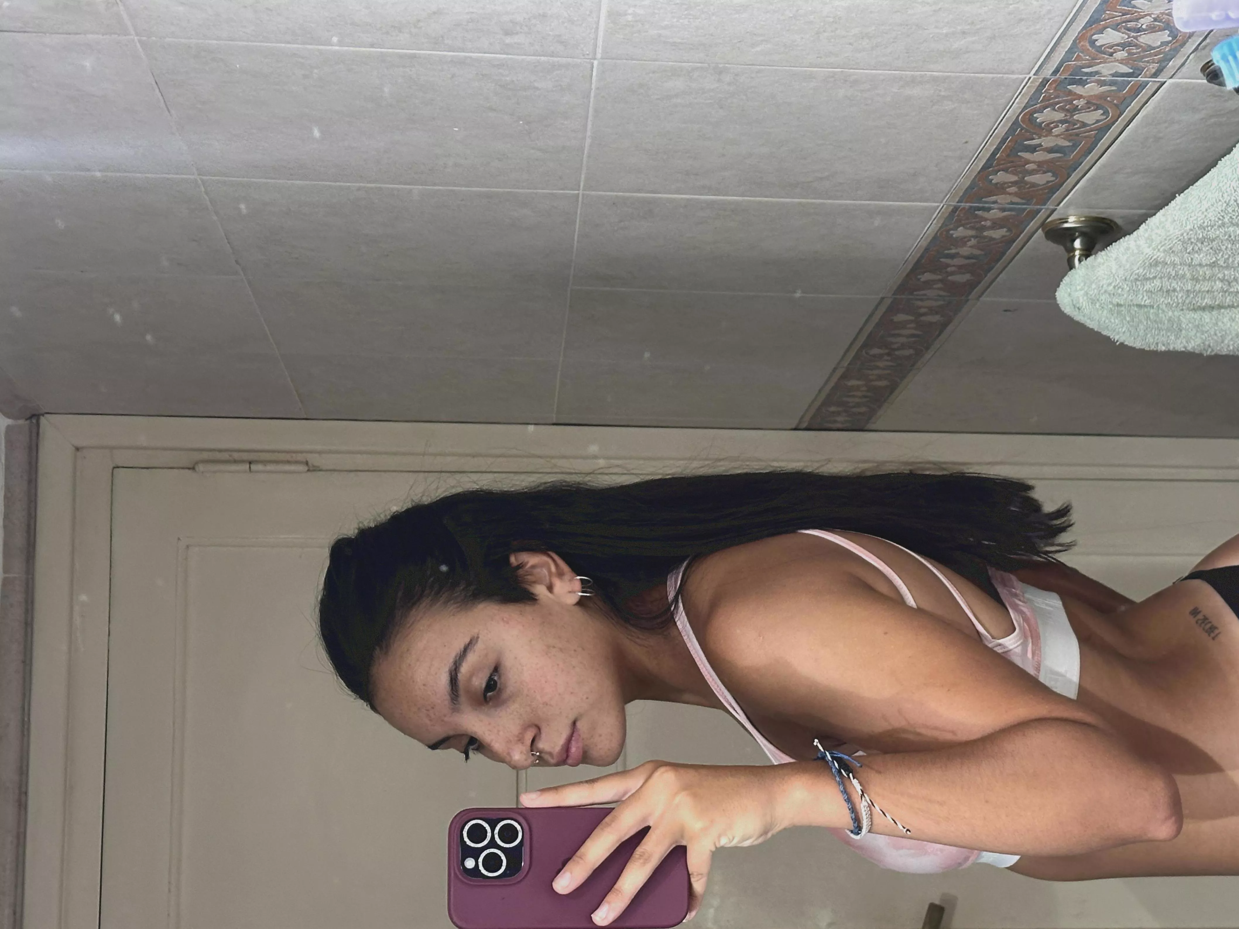  Let me slide these off for you 