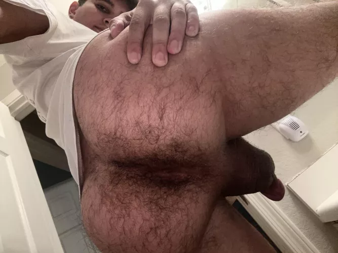 Musky hairy boy hole