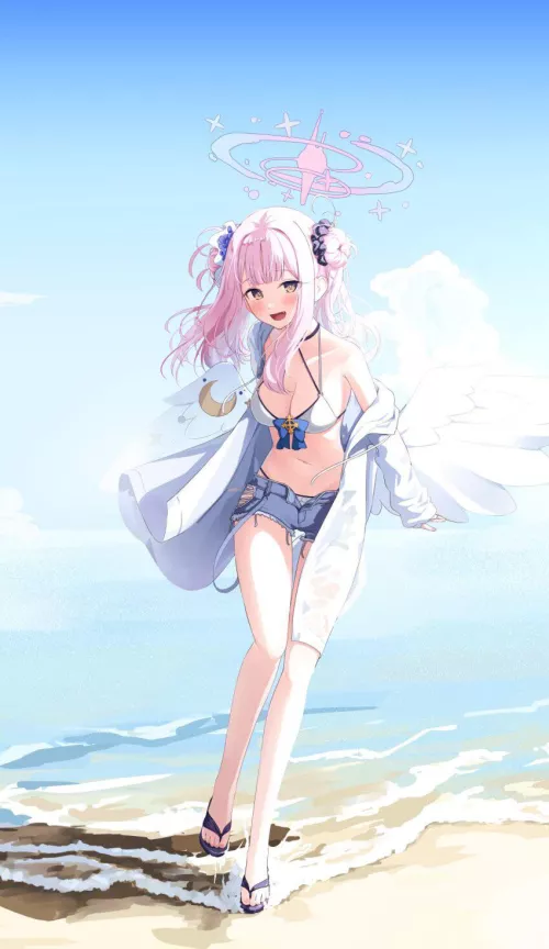 Sexy and cute angel waifu