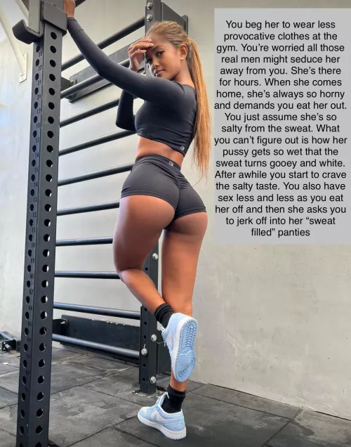 She swears the salty taste is just sweat. Do you believe her?