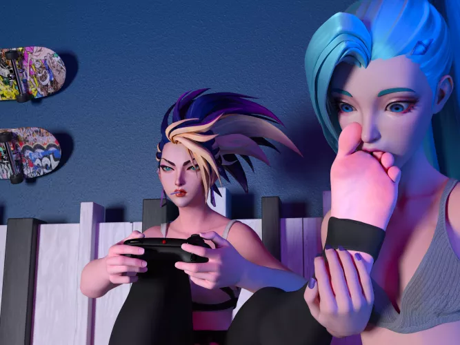 Akali & Seraphine's Private Time (League of Legends) [Artist: AUXP]