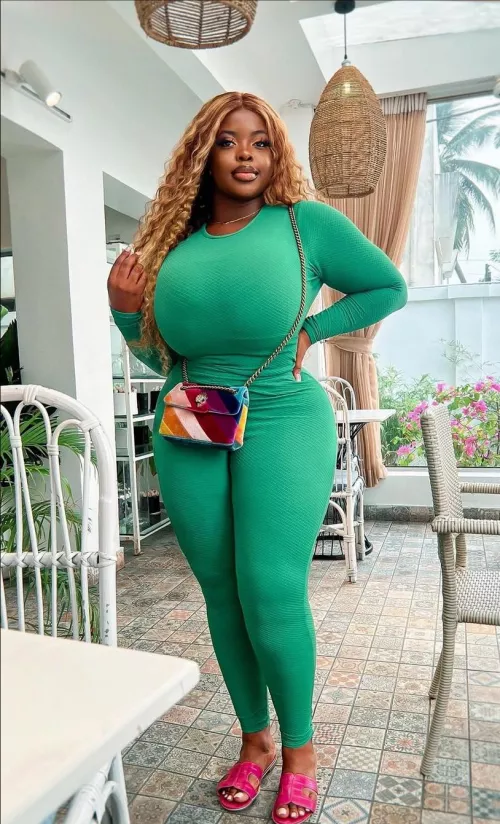 Blonde, black, and busty