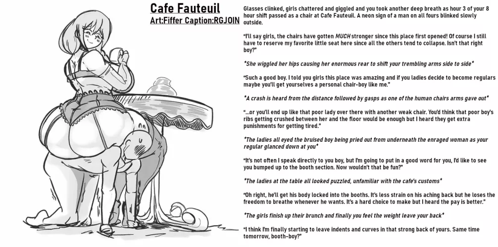 Cafe Fauteuil [Femdom] [Human Chair]