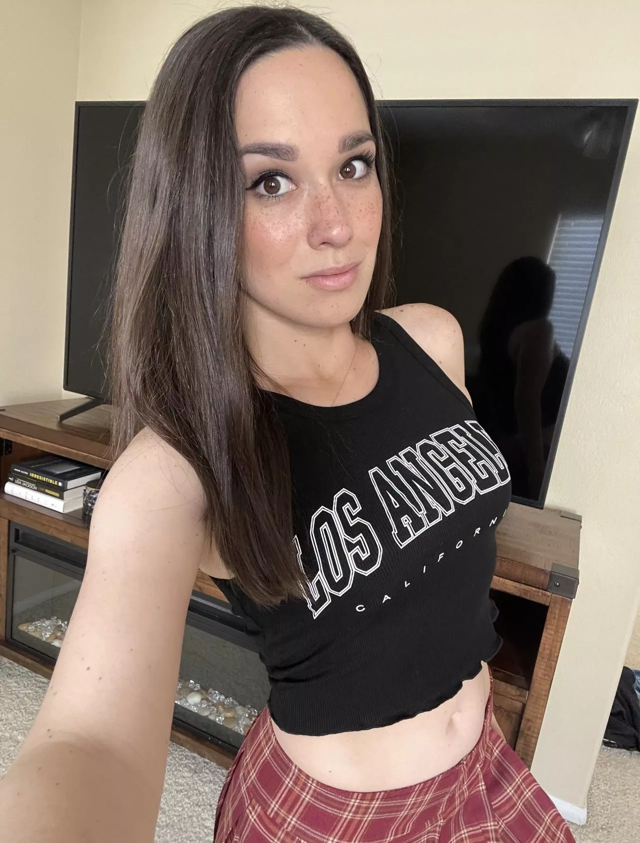 Crop tops pair best with mini skirts.