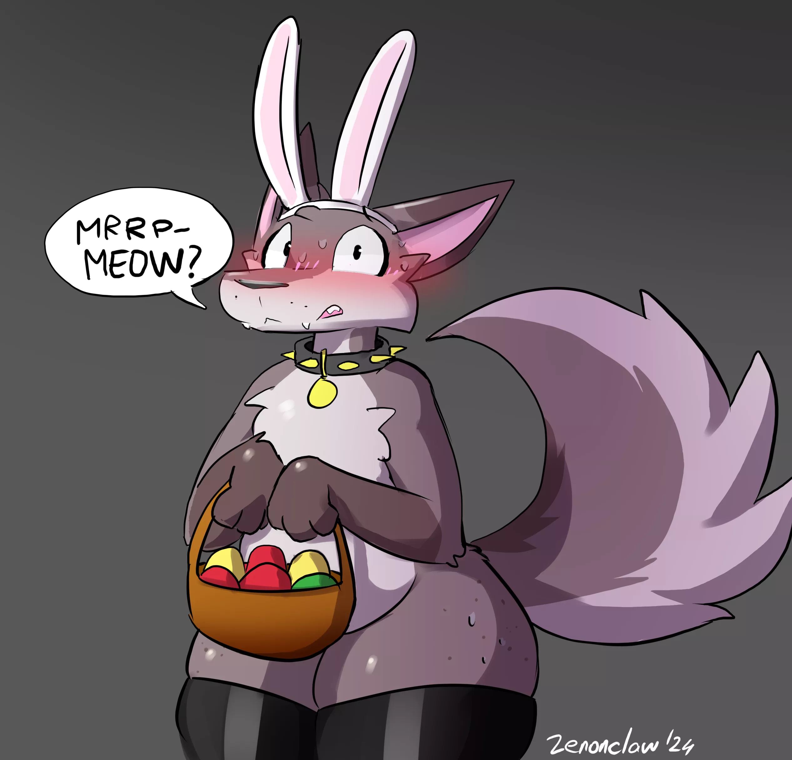 easter bunny looking funny