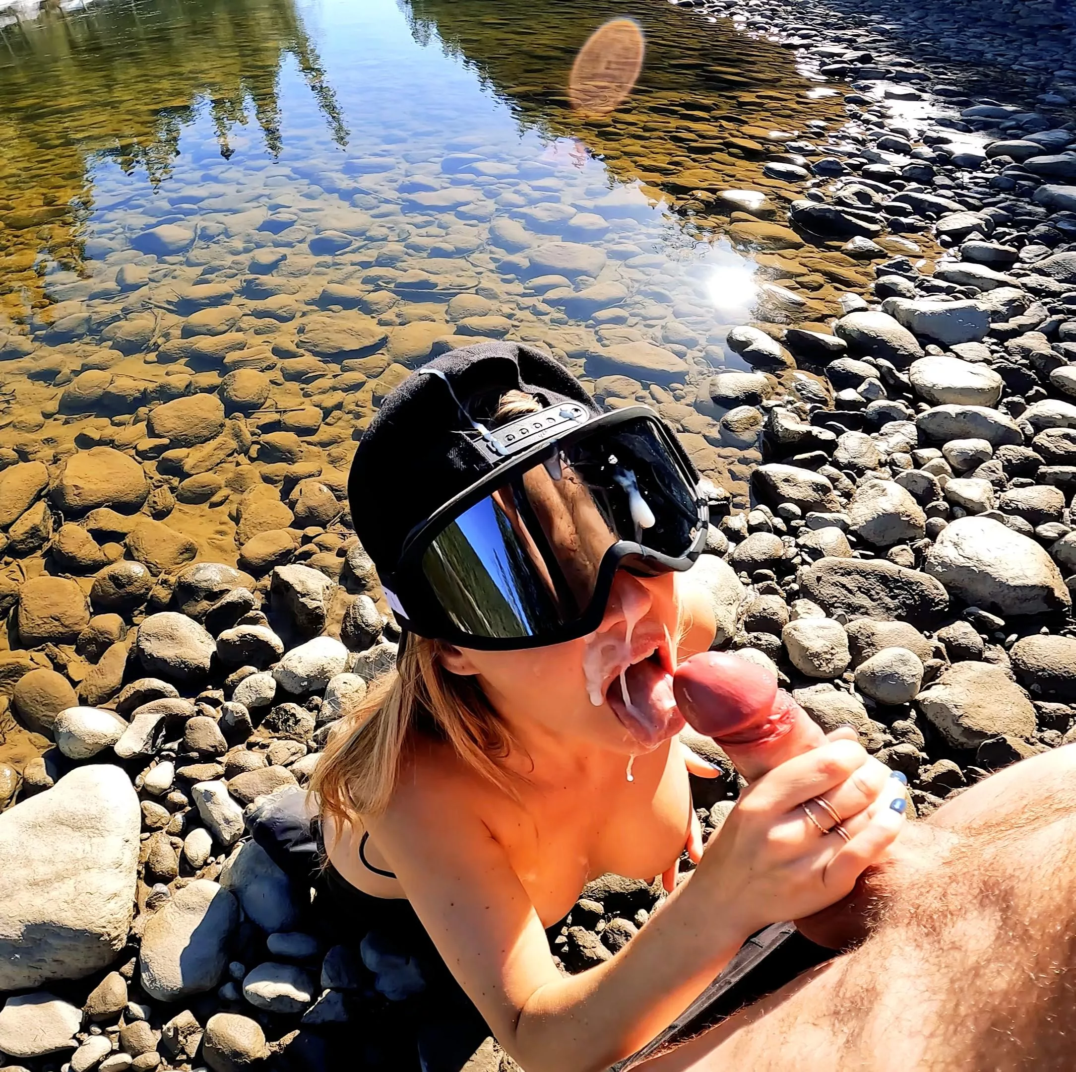 Finished him by the river