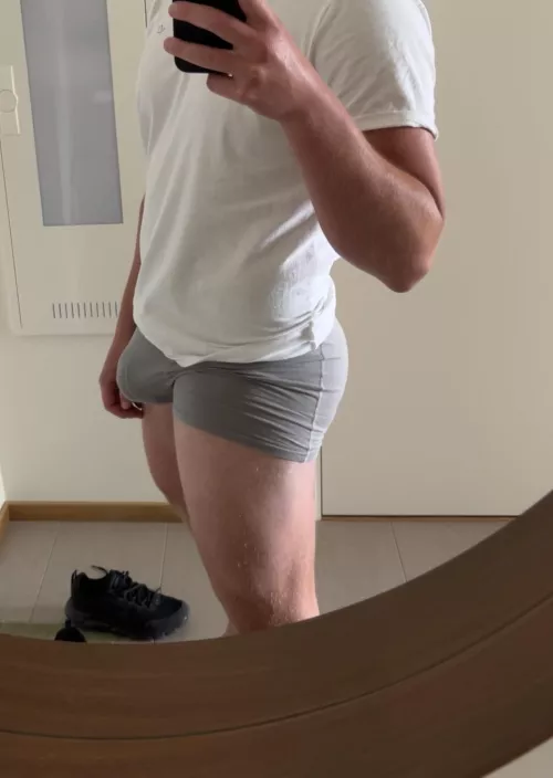 First workout in a couple of weeks makes the bulge pop