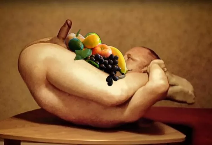 Folded up with my feet behind my head and used as a fruit bowl..