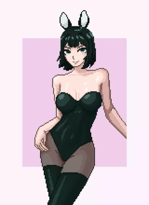 Fubuki in bunny costume for easter
