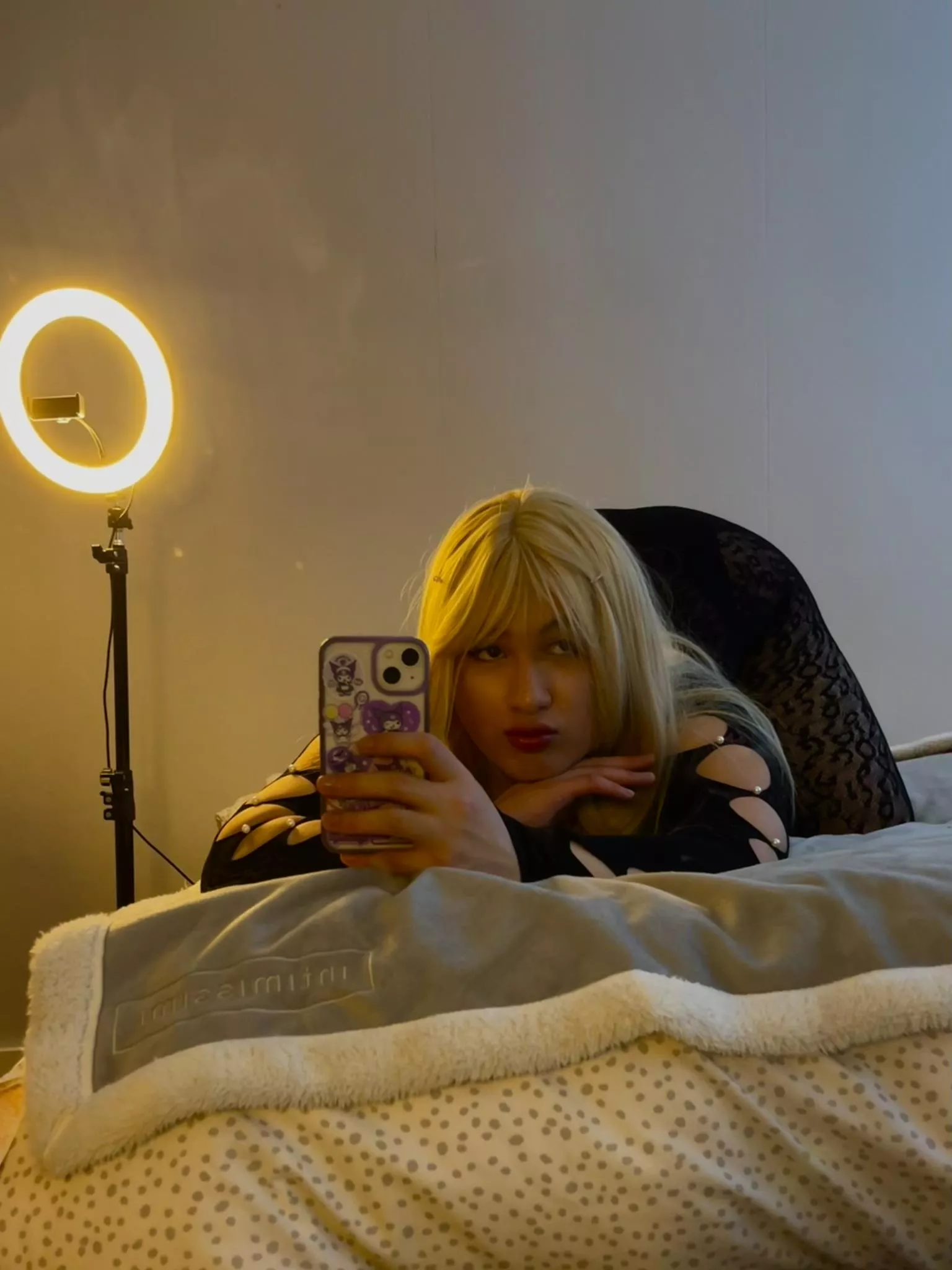 got bored on my bed :P