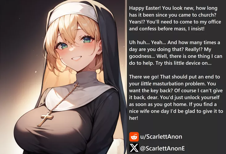 Happy Easter! Hope you weren't planning on anything naughty today.