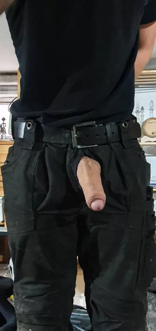 How do you react if this construction worker knocks on your door?