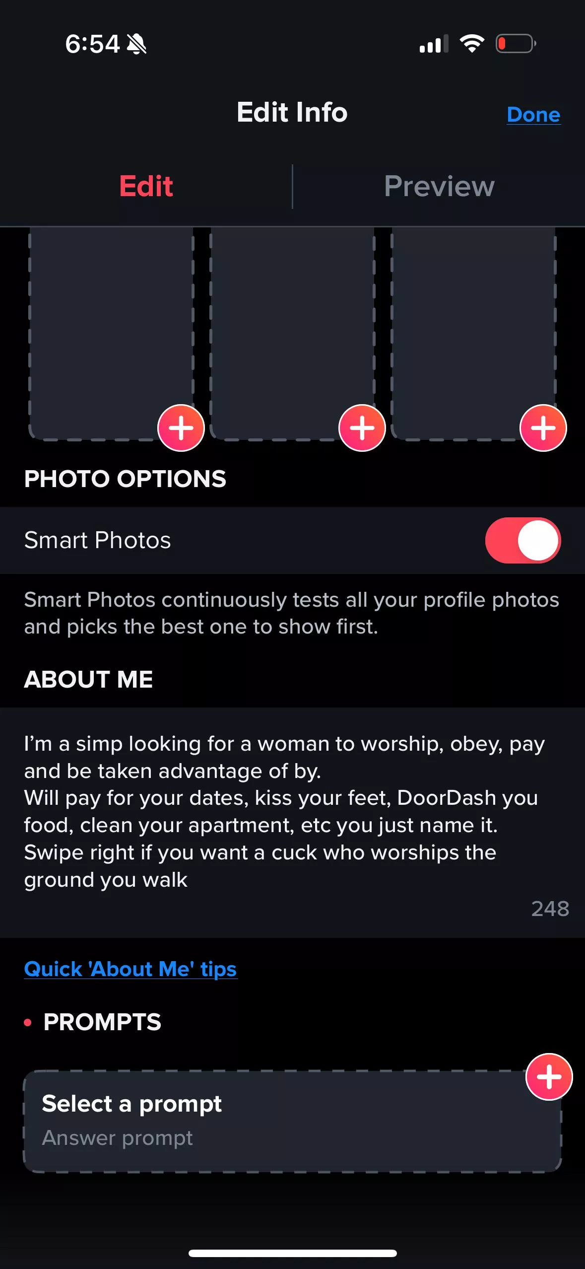 How’s my tinder bio? (23m sub) any tips/ advice? 