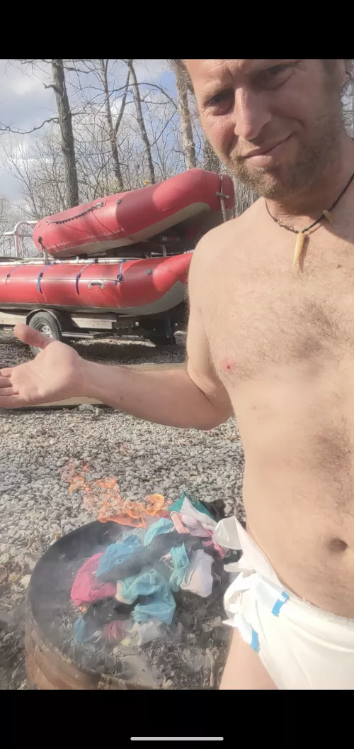 I burned the last of my undies today! Diapers 24/7 now with no other choice!!!