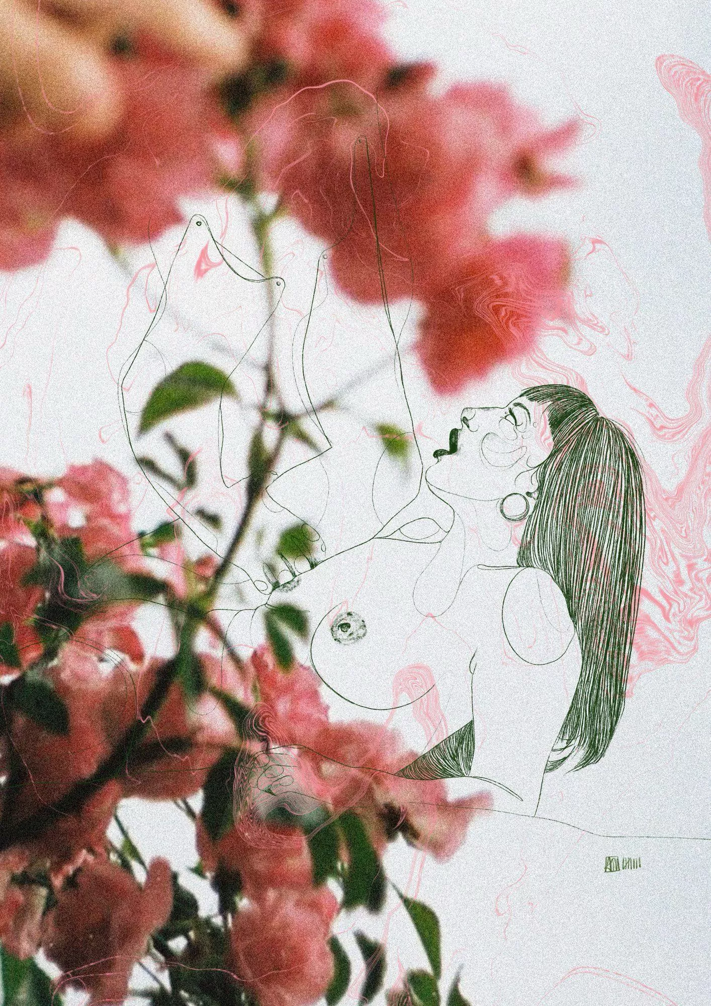 in bloom (art by me)