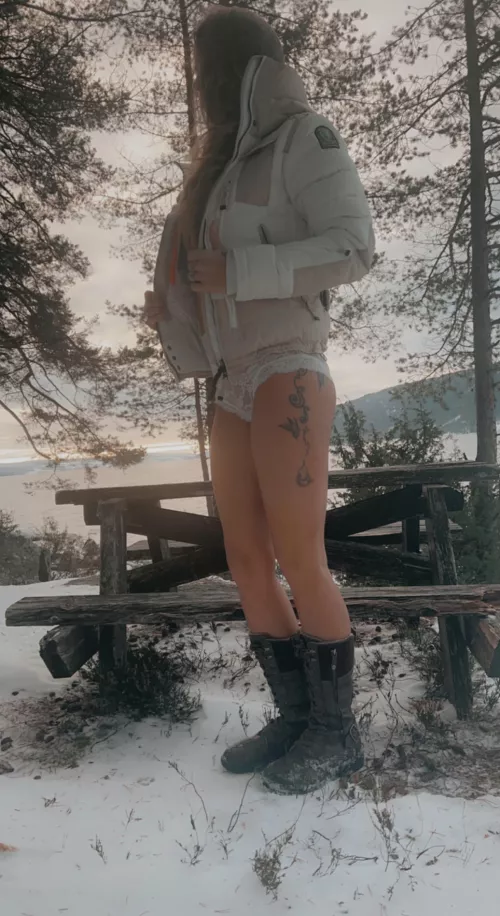 It's damn cold out here...