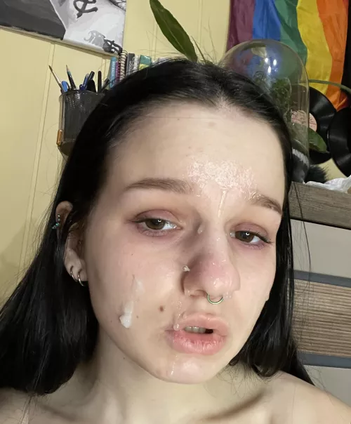 my daddy likes how my face looks now