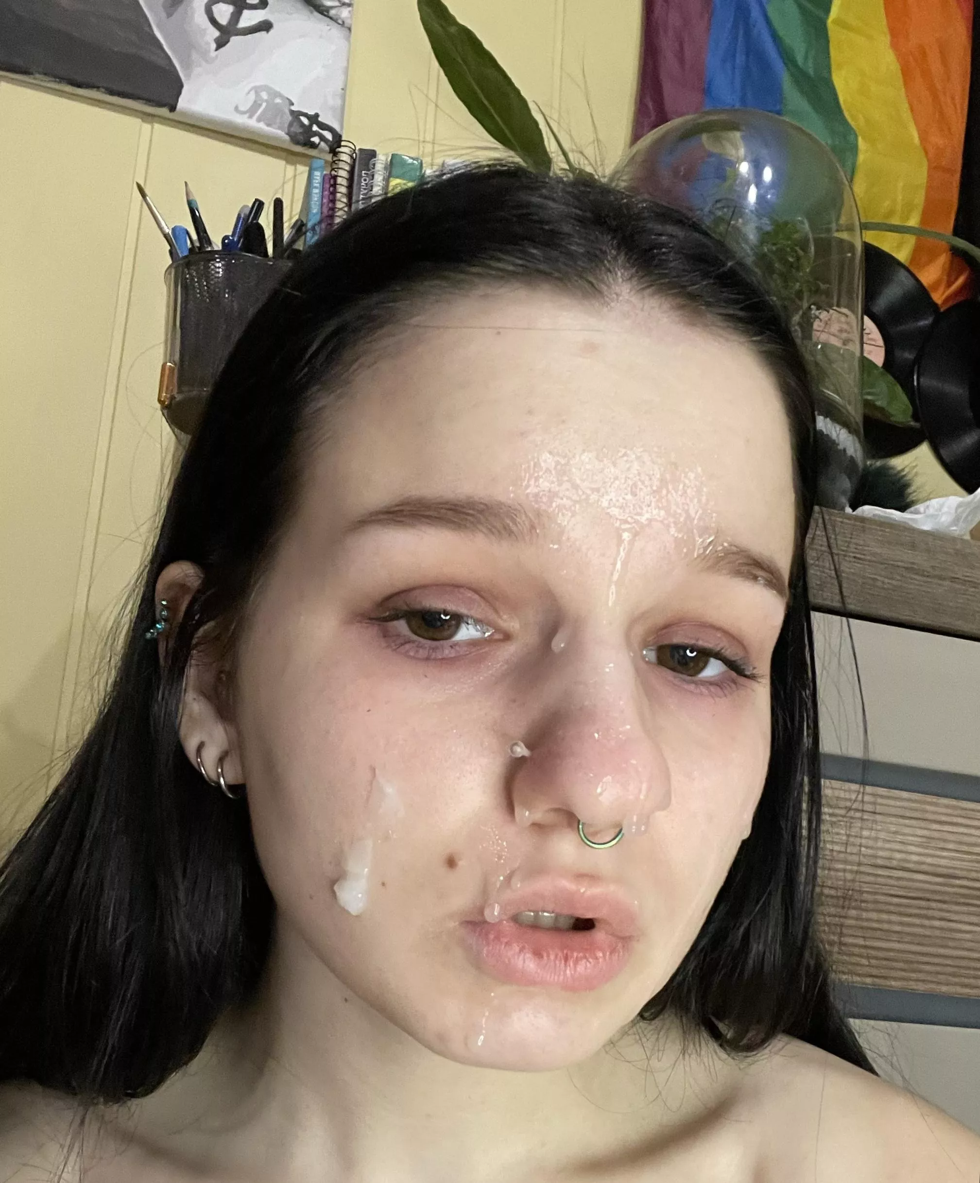 my daddy likes how my face looks now