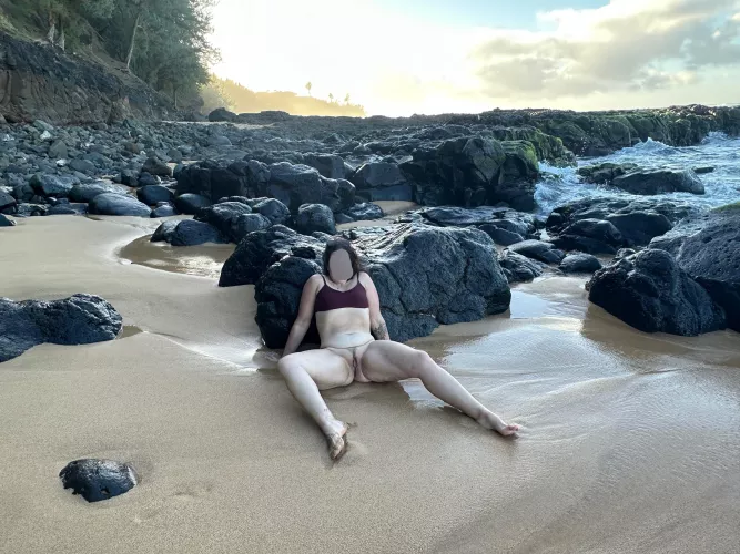 On the beach, ready for you